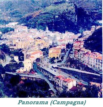 Panorama di Campagna con il Castello Gerione
