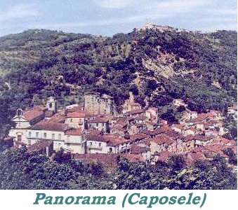 Panorama di Caposele con le Sorgenti del Sele