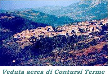 Veduta aerea di Contursi Terme